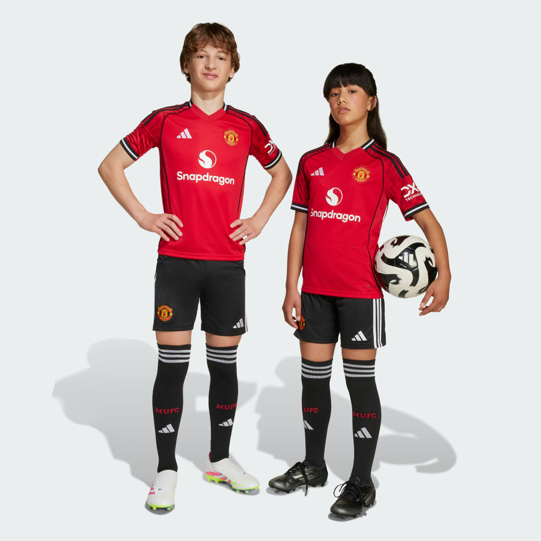 Adidas chester United 25 26 Thuisshort Kids