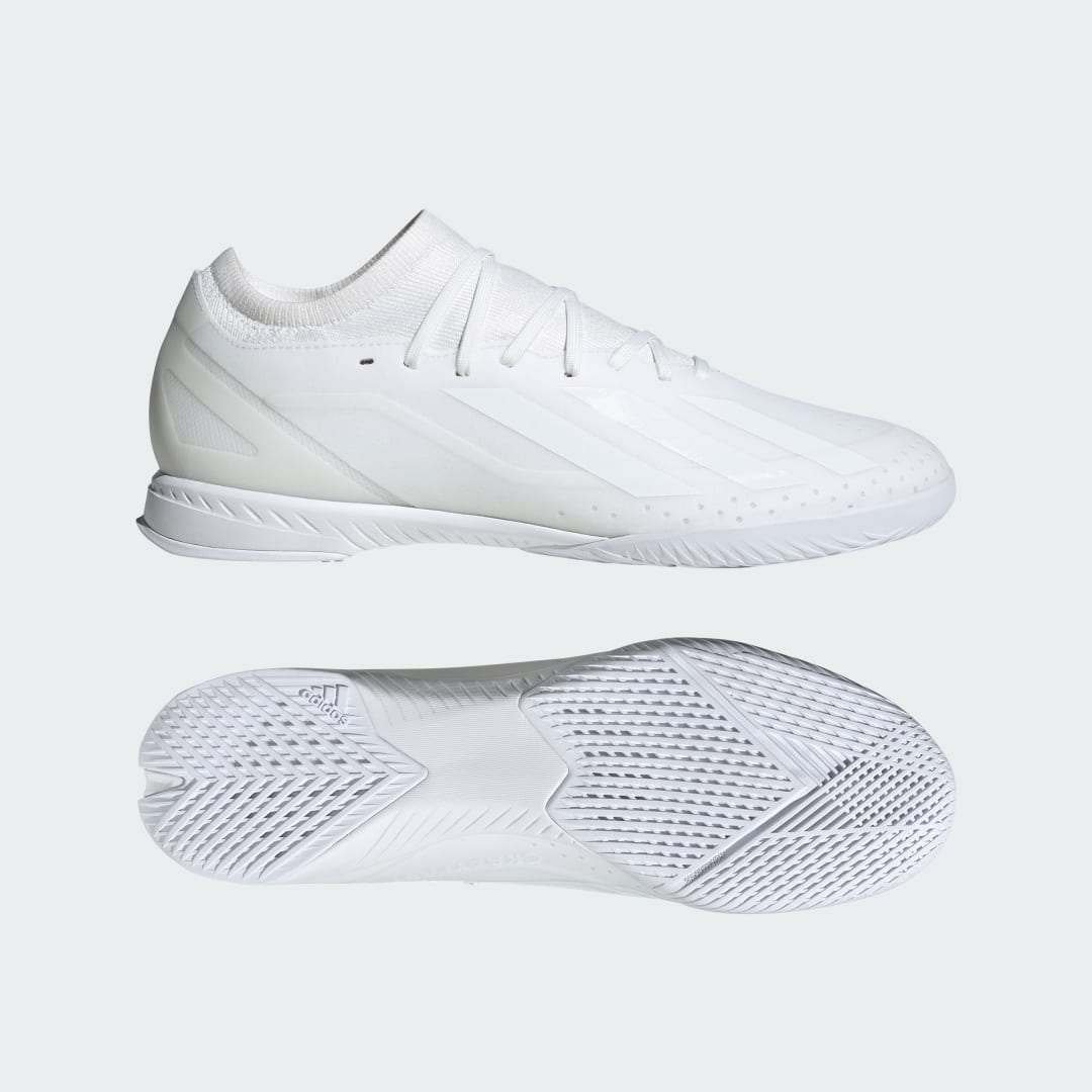 

adidas Calzado X Crazyfast.3 Cancha Cubierta Unisex, Blanco/blanco/blanco