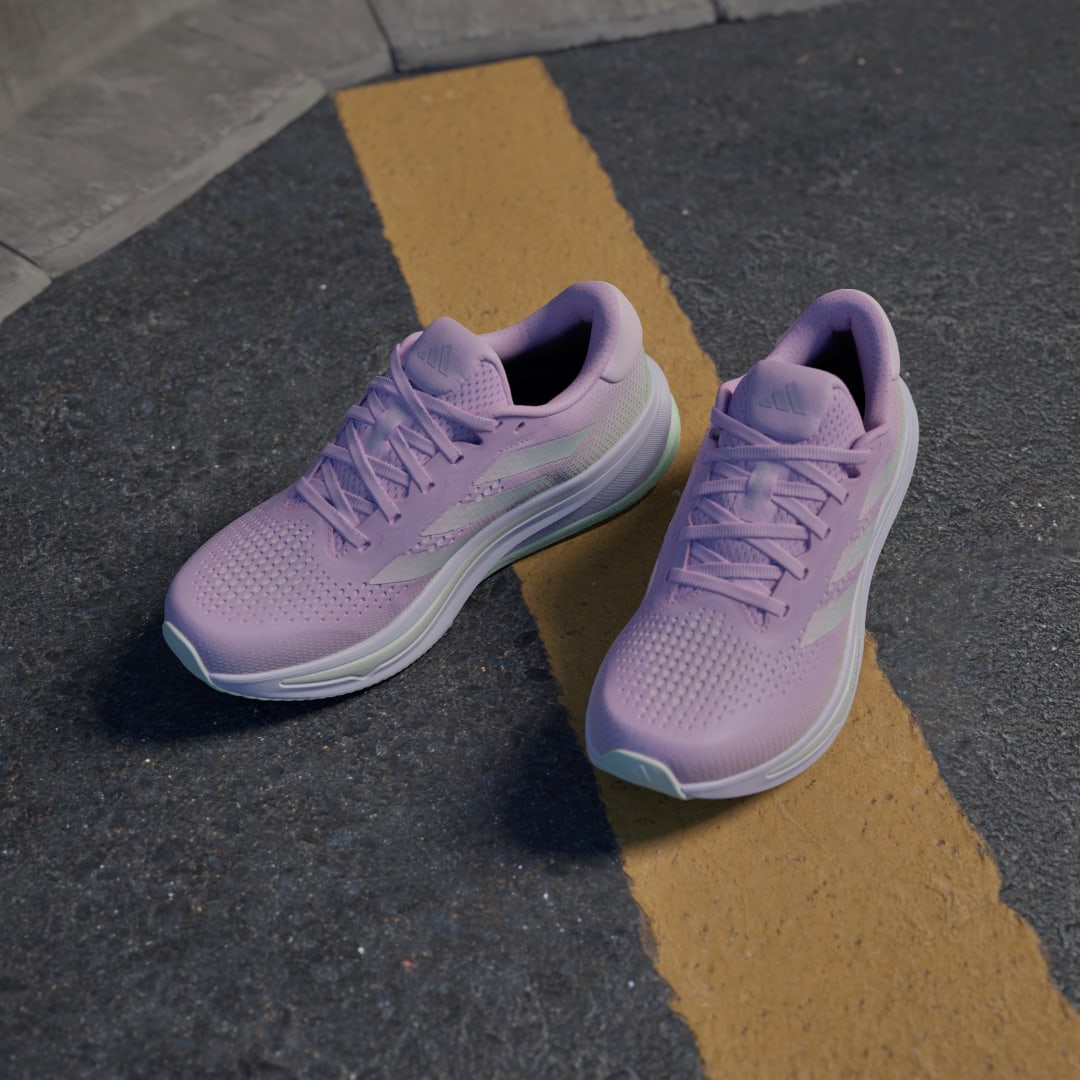 

adidas Tenis de Running Supernova Rise Mujer, Bliss lilac/linen verde met./clear rosa