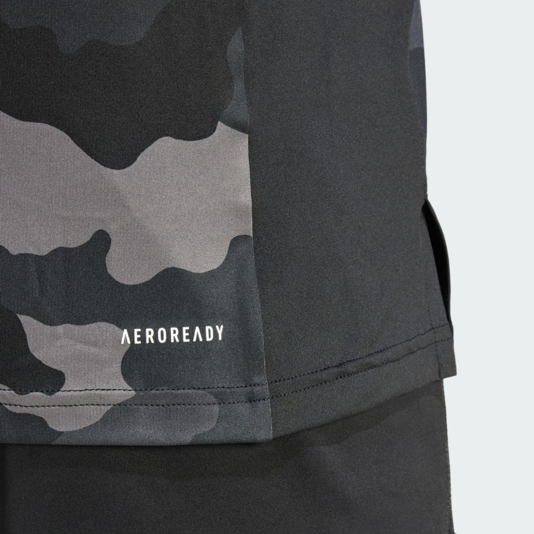 Adidas Train Essentials Camo Allover Print T-shirt