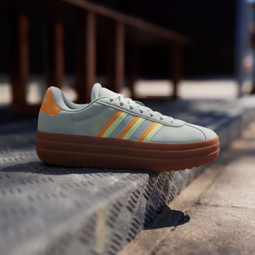 Adidas VL court sneaker Linen Green / Crew Orange / Hi-Res Yellow