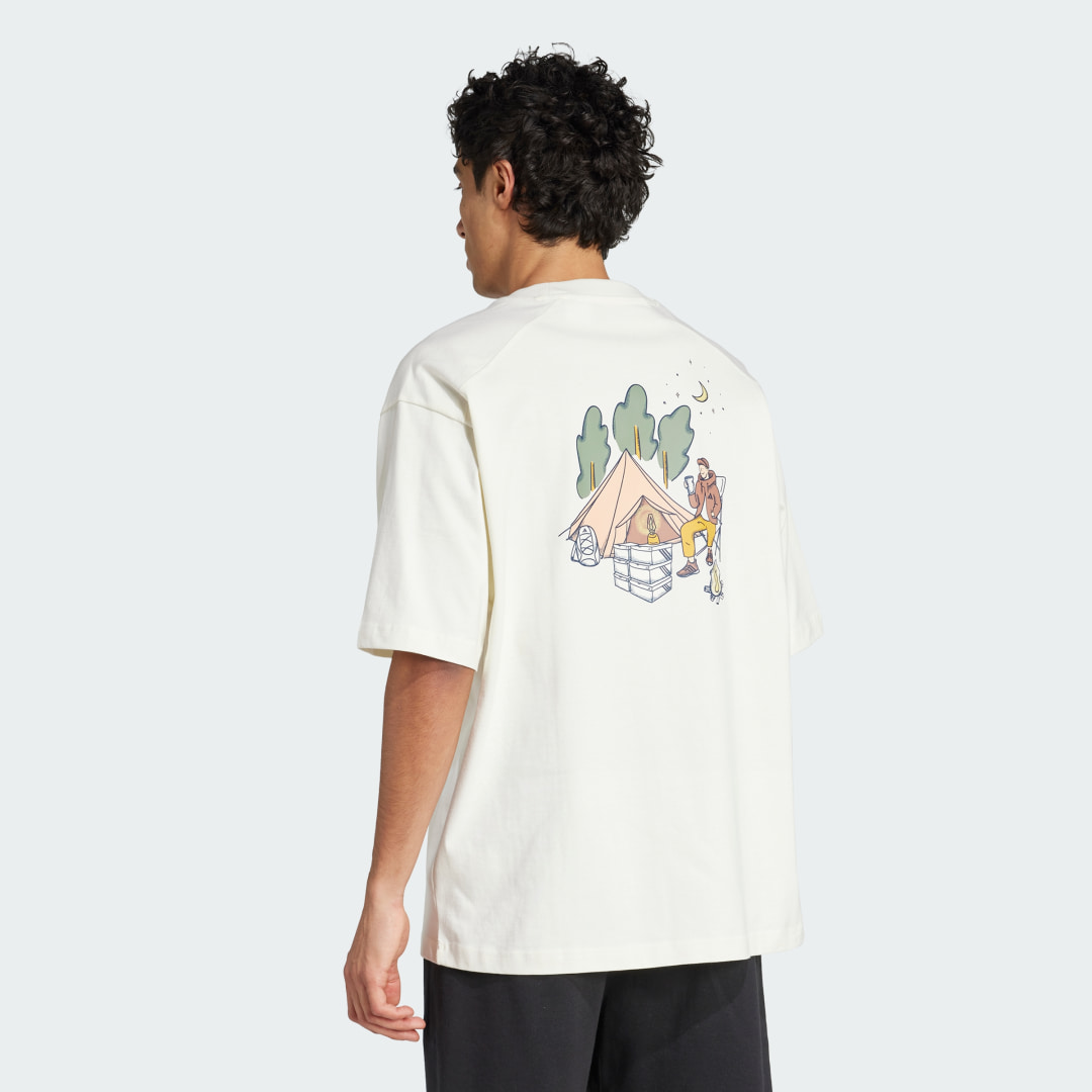 Thumbnail - Codes Doodle Camp Graphic T-Shirt
