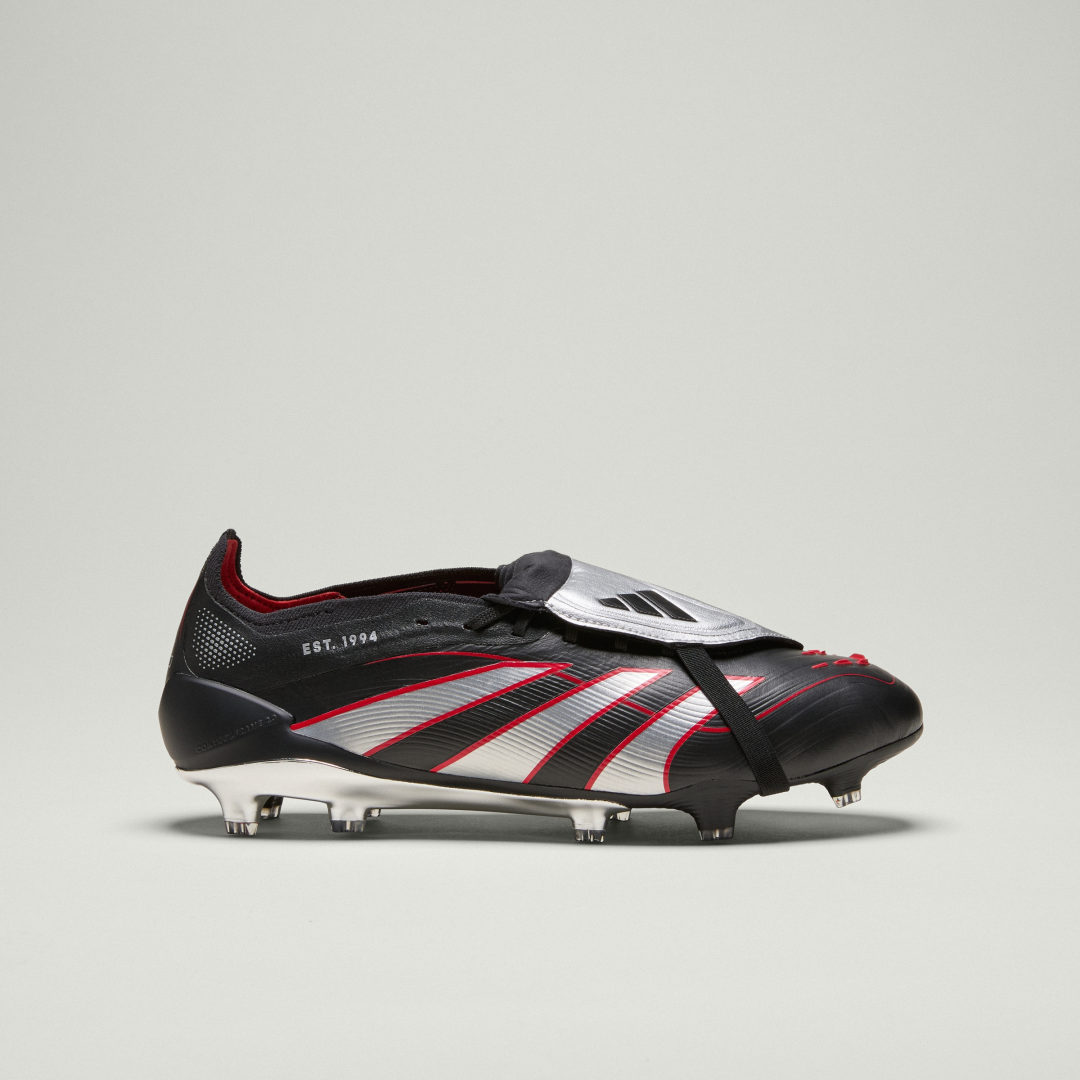 Thumbnail - Predator Obsidian Strike Fold-Over Tongue Firm Ground Fußballschuh