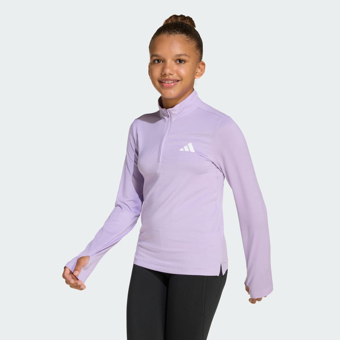 Adidas All Sports Favorite Longsleeve met Korte Rits Kids