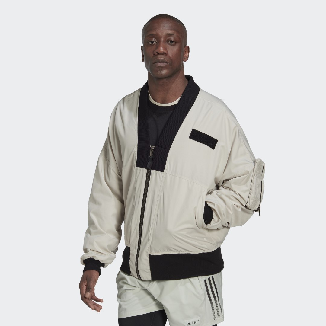

adidas Chaqueta Bómber Parley Chaqueta Bómber Parley Hombre  - Hombre Originals, Alumina