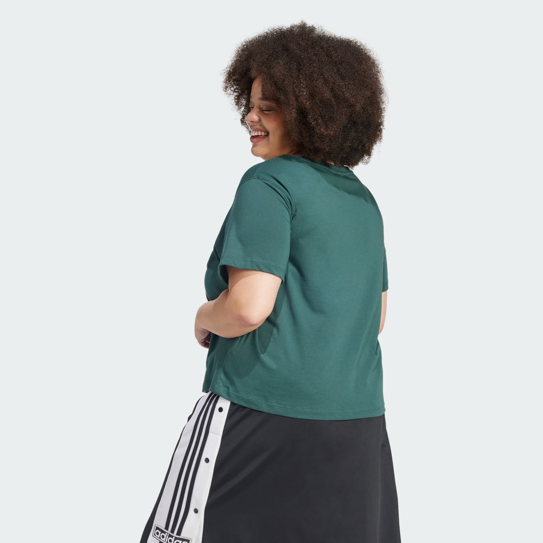 Adidas Adicolor Trefoil Boxy T-shirt (Grote Maat)