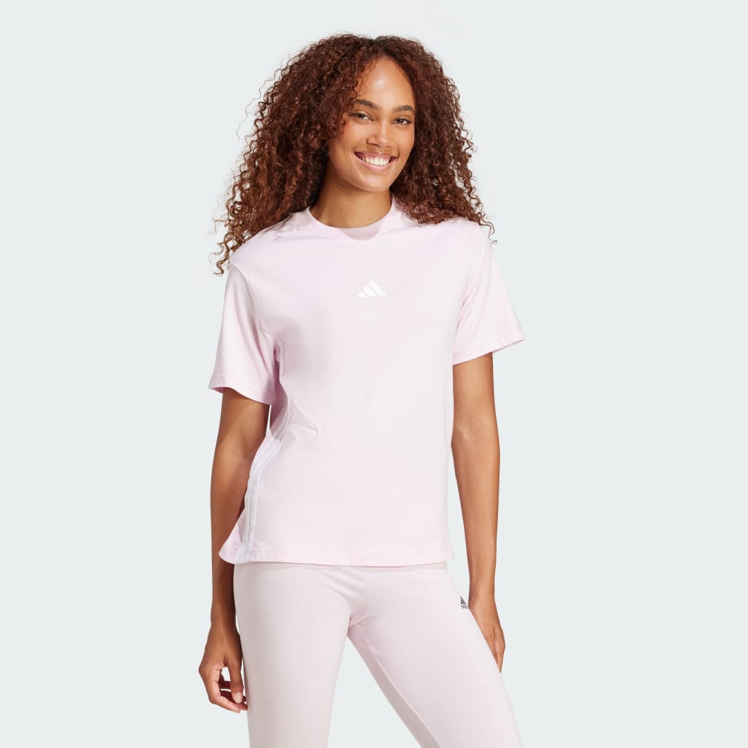Adidas Essentials 3-Stripes Katoenen T-shirt