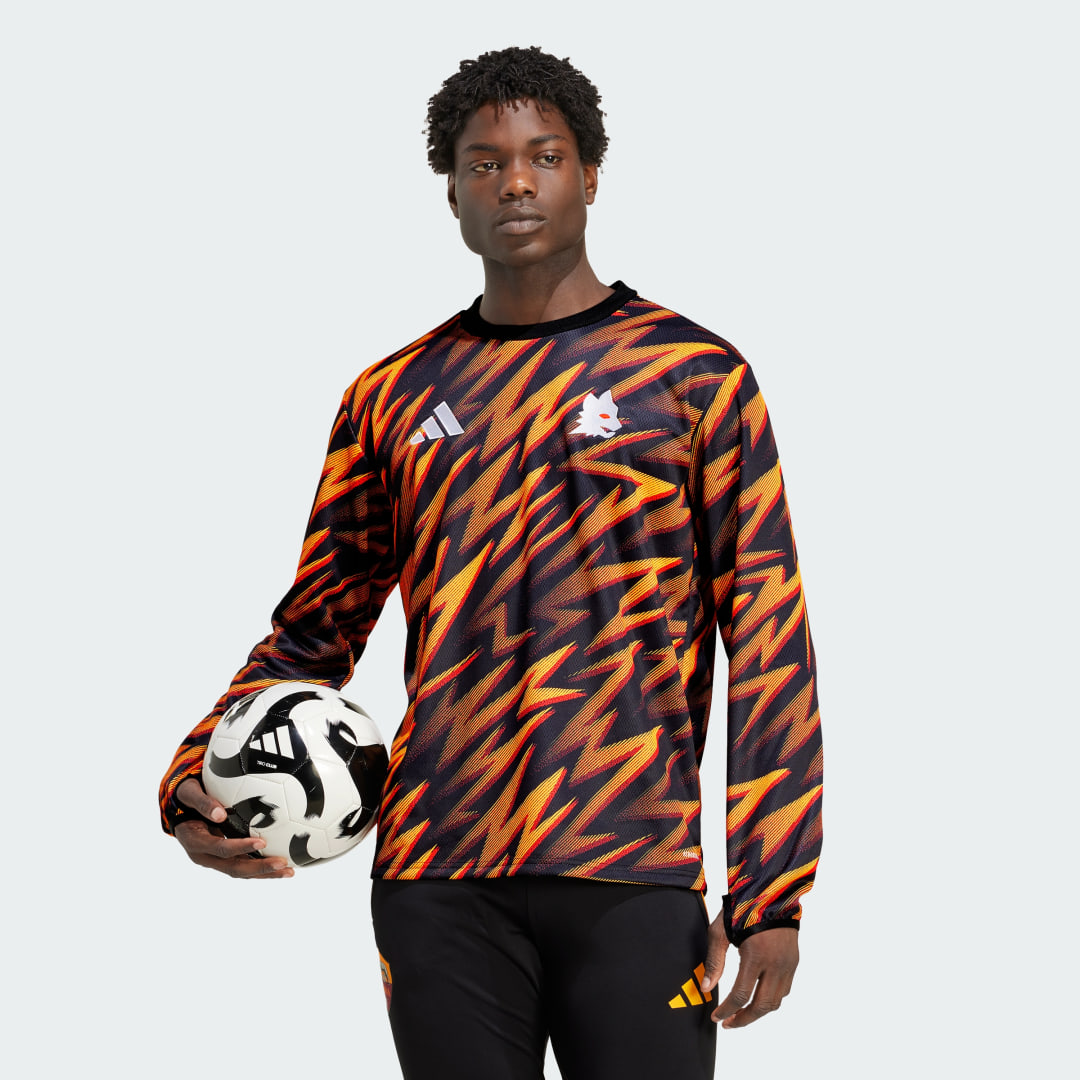 Adidas AS Roma 25 26 Pre-Match Warm Longsleeve
