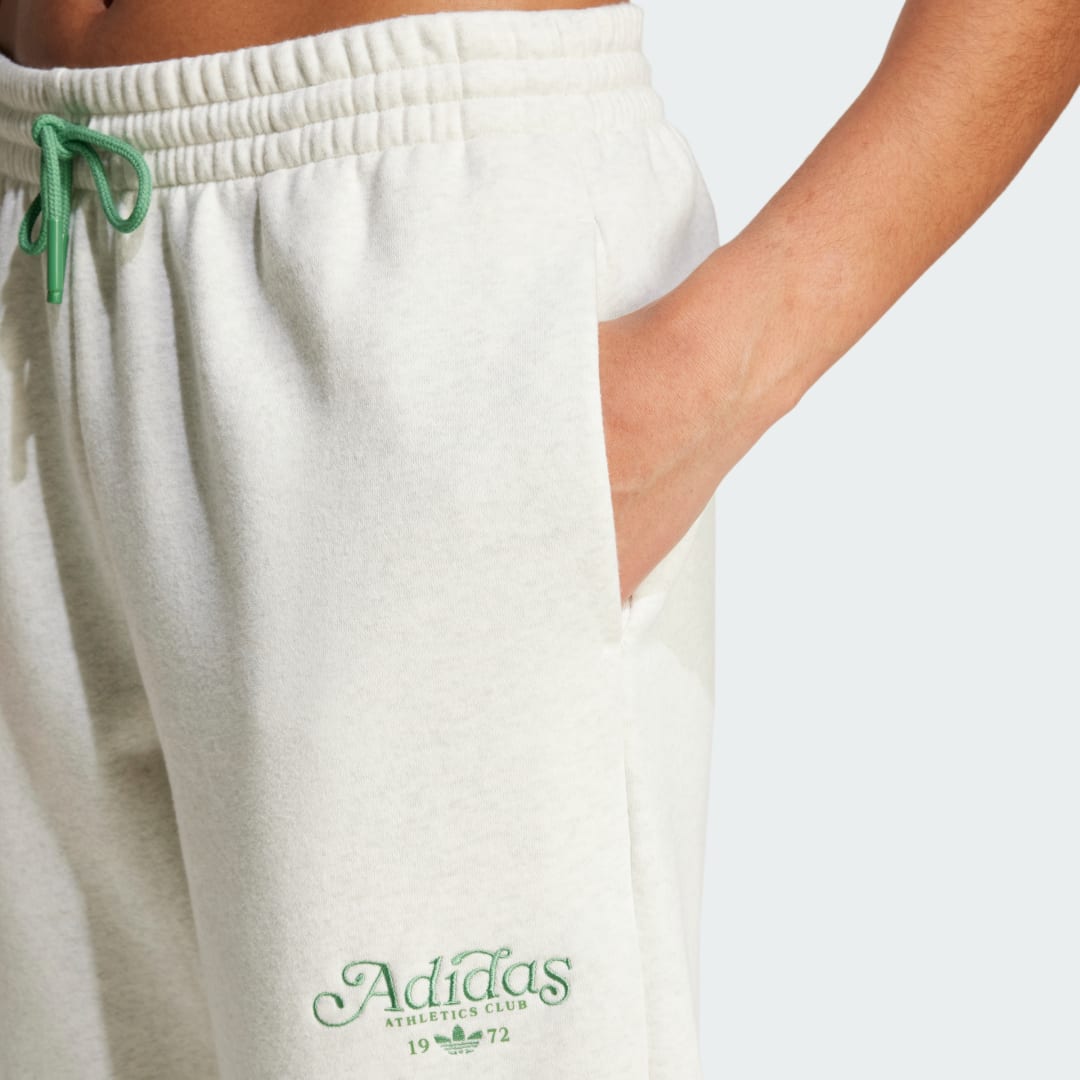 

adidas Pantalón Deportivo Fleece Estampado Mujer, Blanco