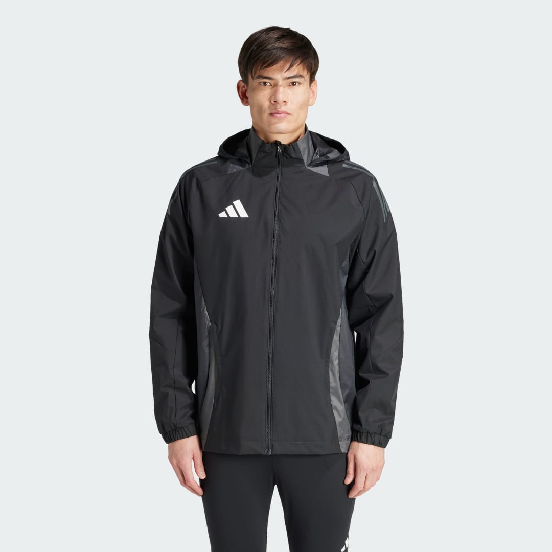 Image of adidas Tiro 24 Competition All-Weather Jacket Black S - Men Soccer Jackets