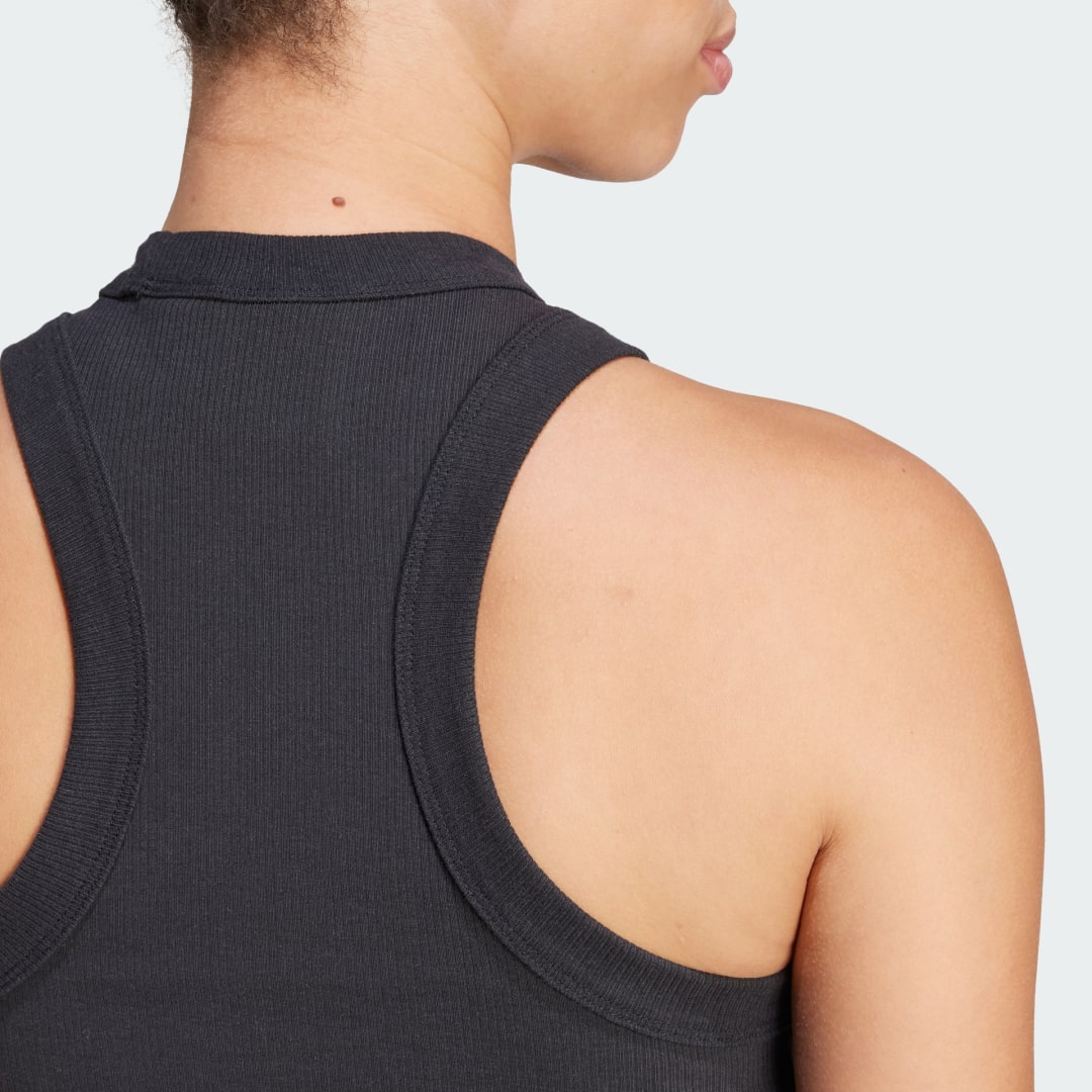 Adidas Lounge Ribbed Crop Tanktop