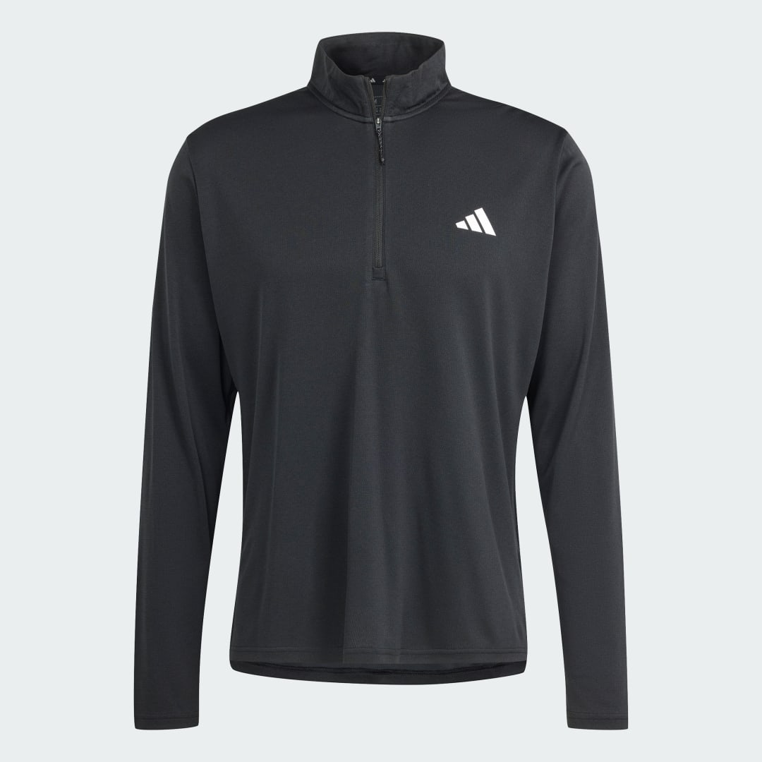 Adidas Train Essentials Training Longsleeve met Korte Rits