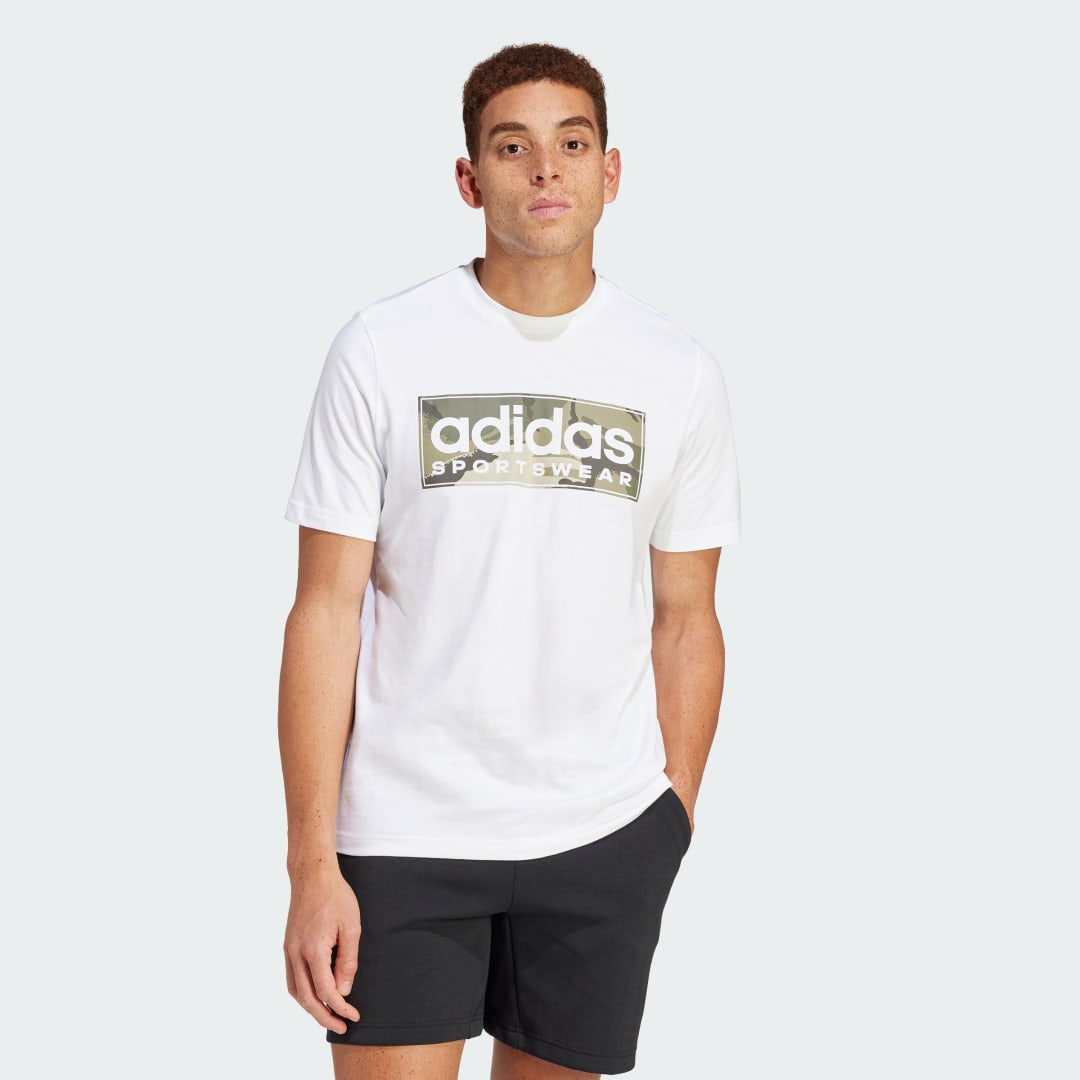 Adidas Sportswear Camo Linear Graphic T-shirt