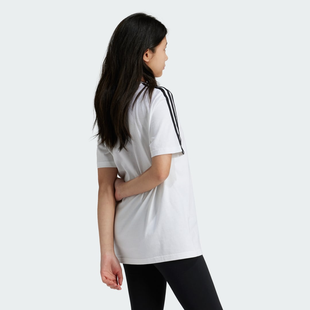 Adidas Essentials 3-Stripes Cotton Loose Fit Boyfriend T-shirt