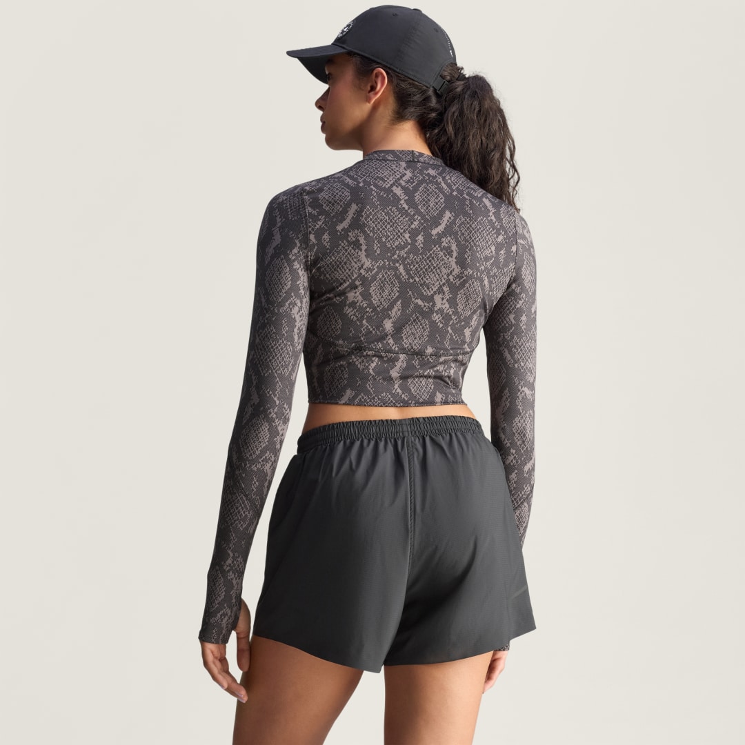 Adidas By Stella McCartney Training Longsleeve Croptop Printed