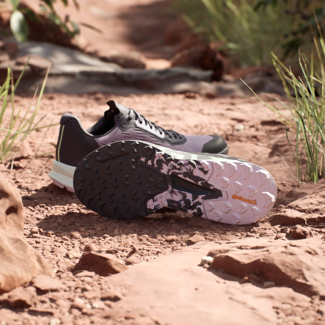 

adidas Tenis de Trail Running Terrex Agravic Flow 2.0 Gore-tex Mujer, Preloved fig/plata dawn/semi verde spark