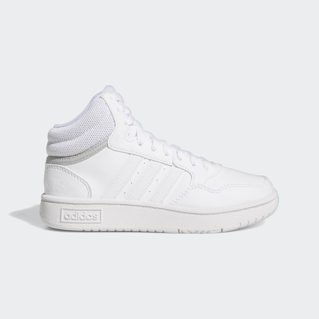 

adidas Tenis Hoops Mid Niño, Blanco