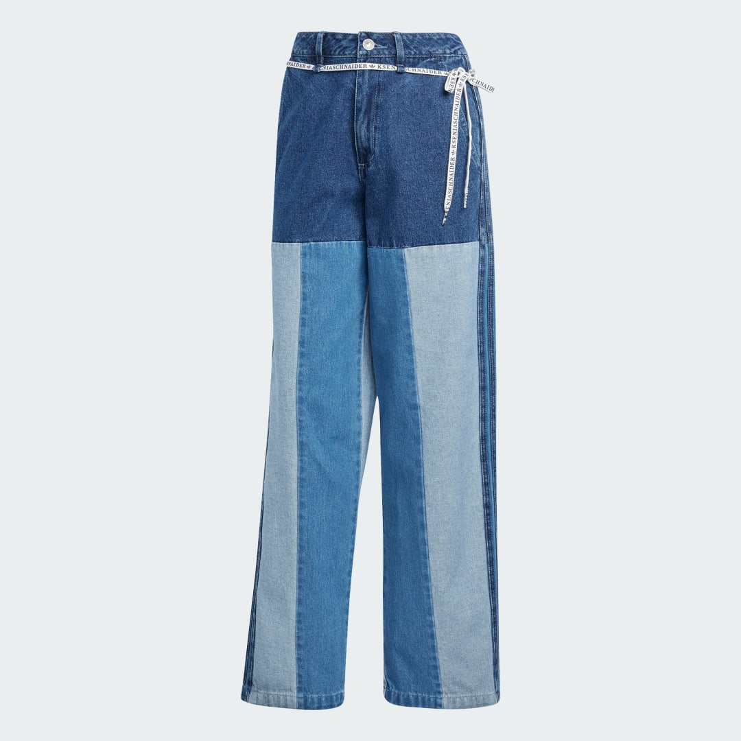 Adidas Kseniaschnaider Patchwork Straight Leg Jeans