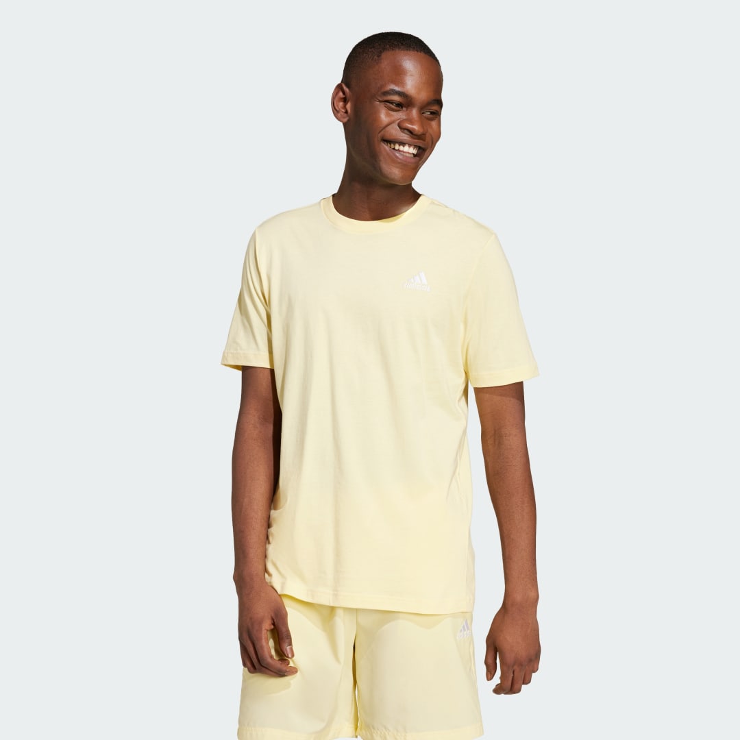 Adidas Essentials Single Jersey Geborduurd Small Logo T-shirt
