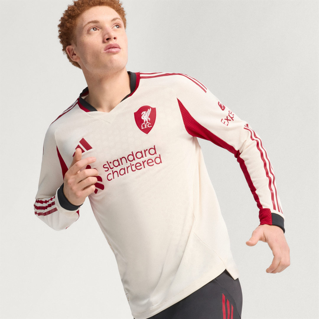 Adidas Liverpool FC 25 26 Authentiek Uitshirt met Lange Mouwen