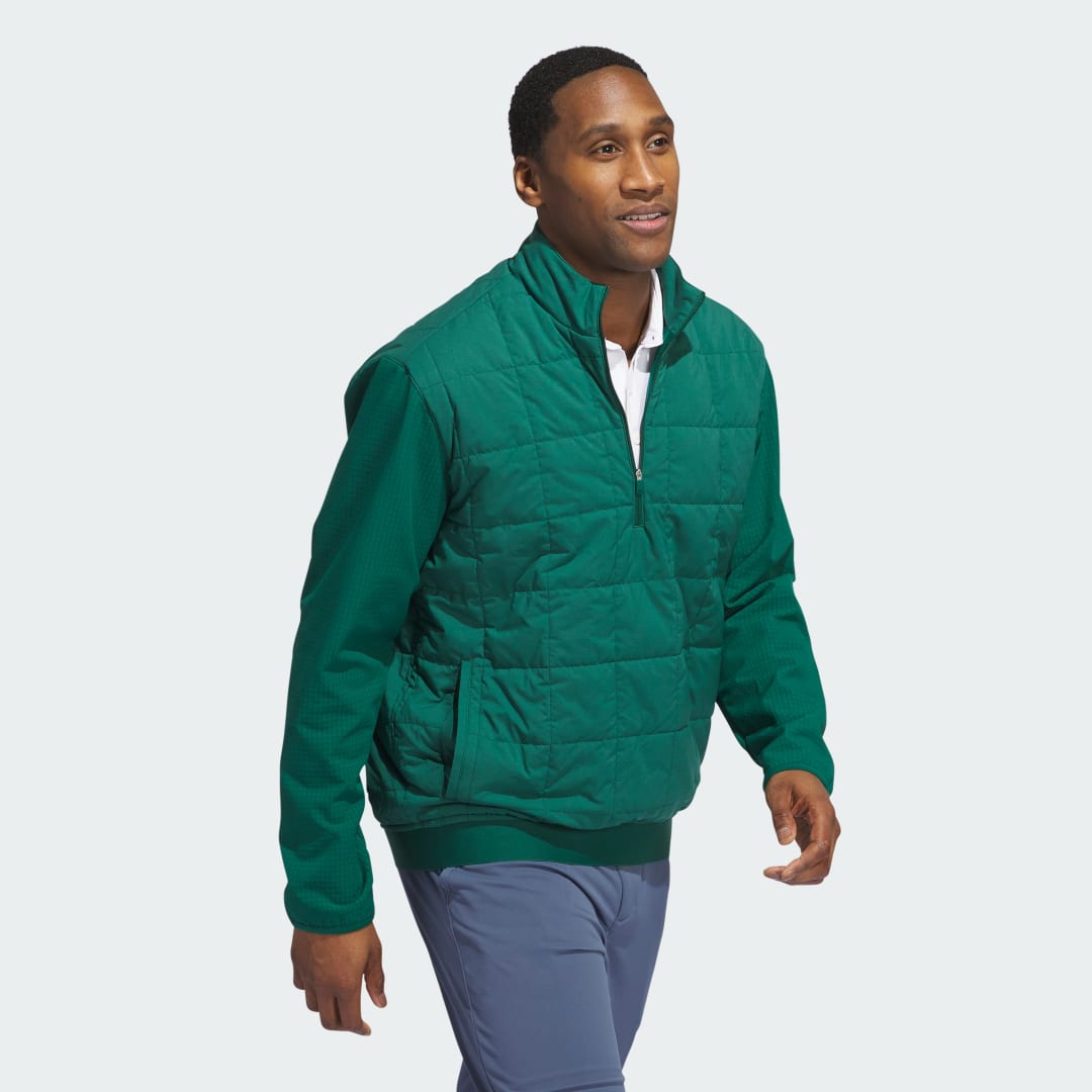 Adidas Ultimate365 Quilted DWR Pullover met Halflange Rits