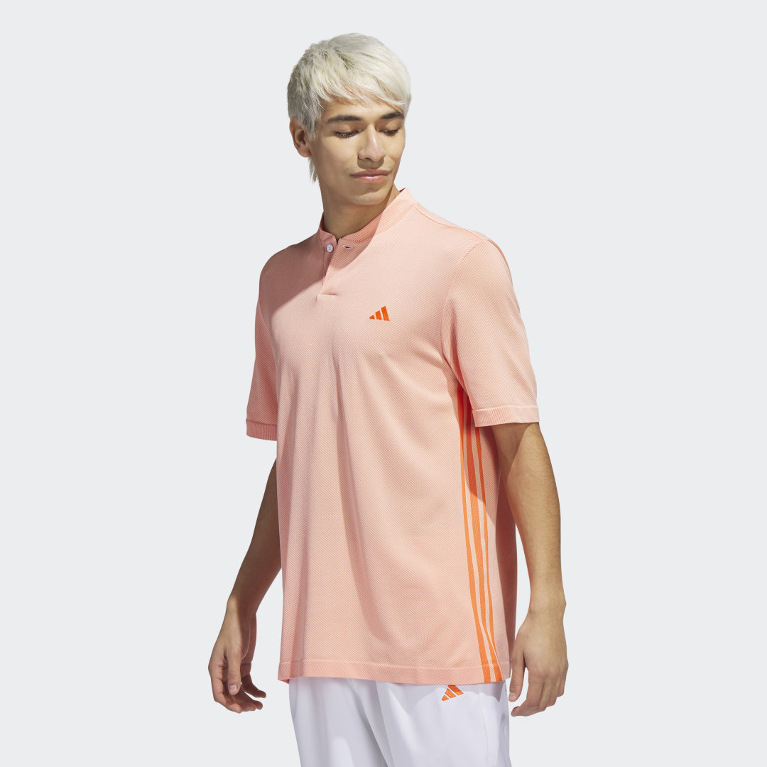 Adidas Performance Made To Be Remade Henry Neck Seamless Golf Shirt