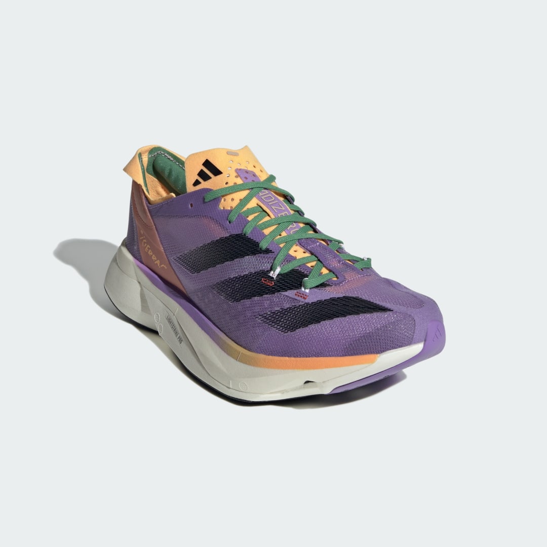 

adidas Adizero Adios Pro 3 "¡Cierra"! Mujer, Violeta fusion/negro/hazy naranja