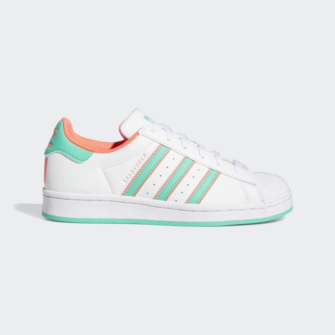 Adidas Superstar Shoes Cloud White / Hi-res Green / Turbo