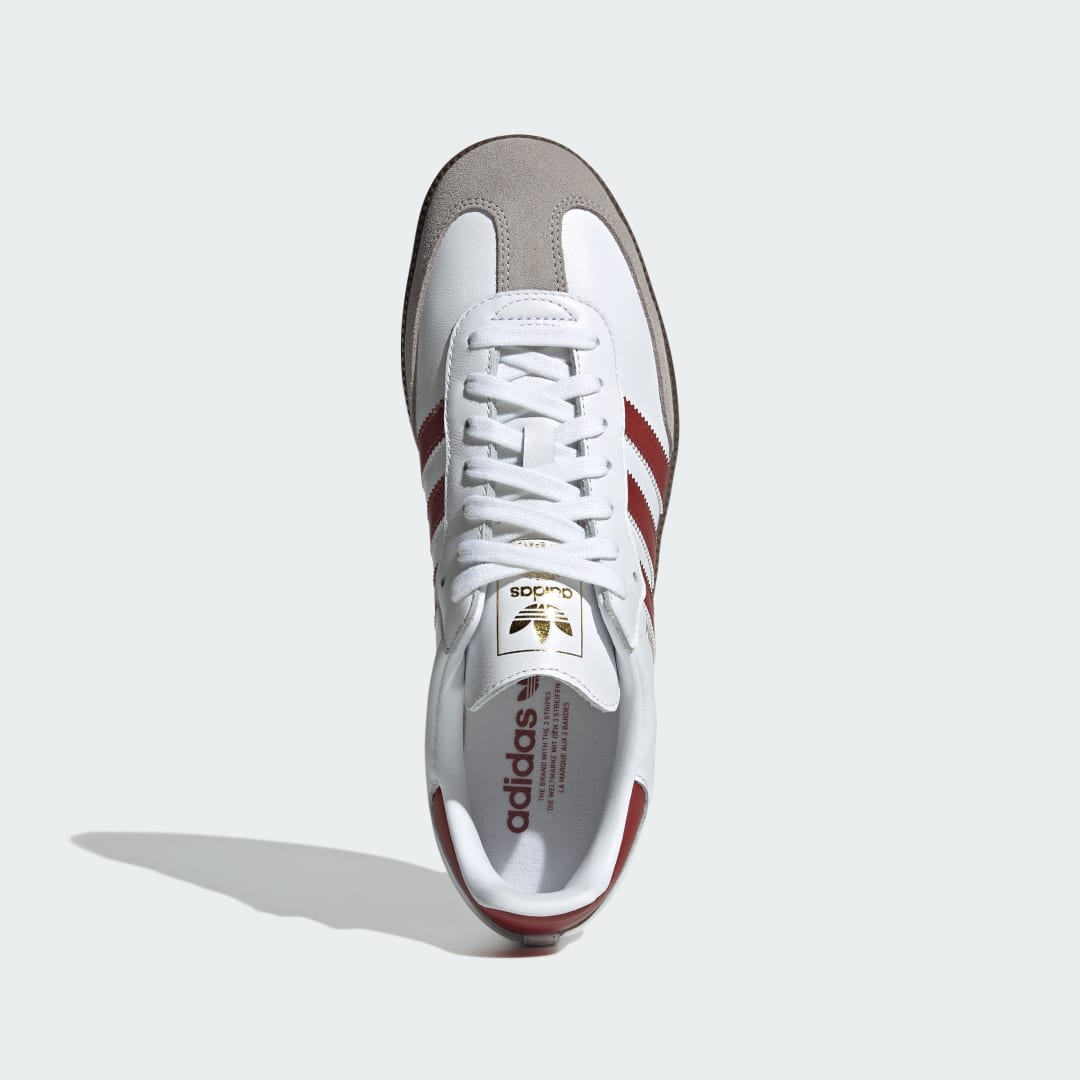 Adidas Samba sneaker Cloud White / Preloved Ruby / Clear Granite
