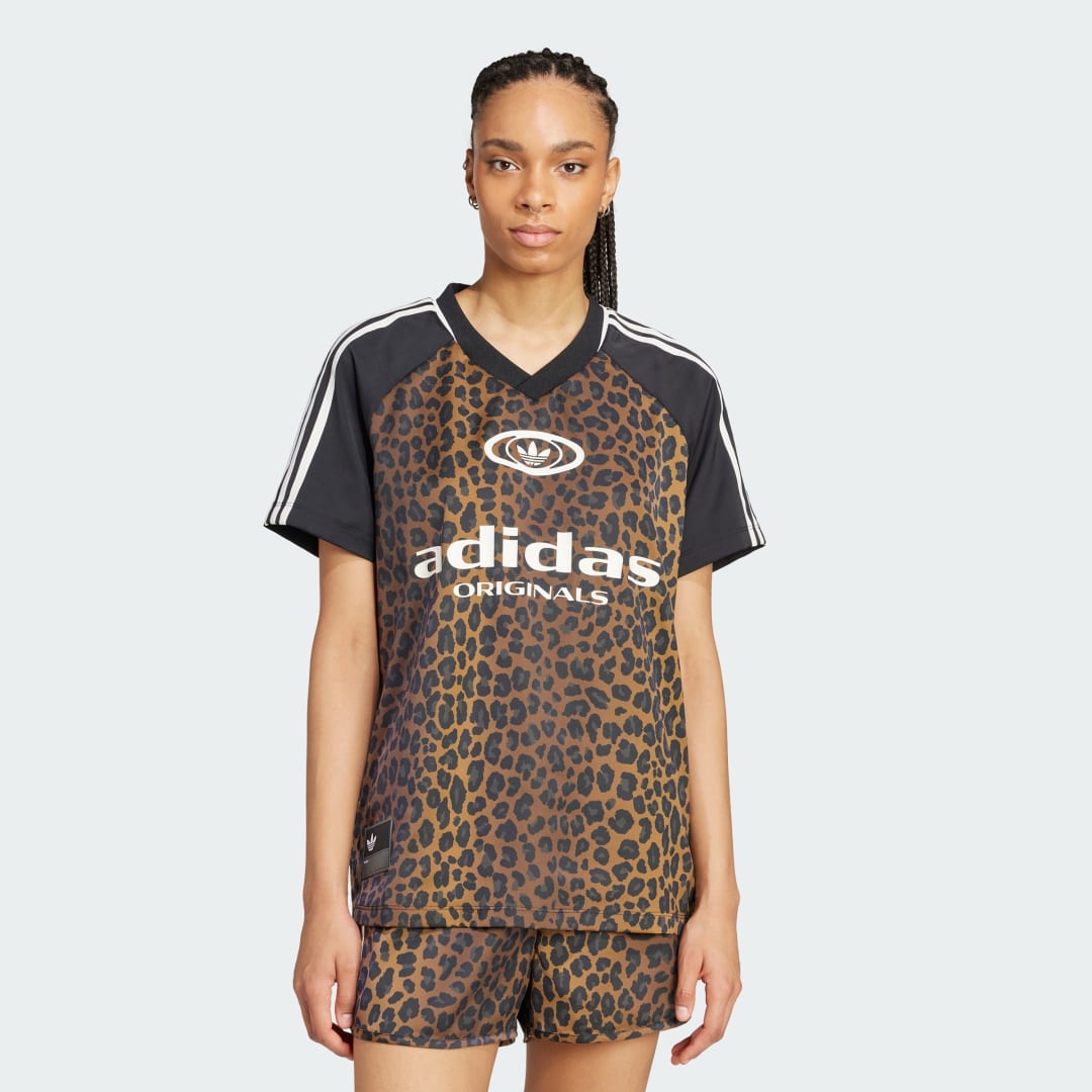 Adidas Originals Satin Football Jersey Trainingspakken in bruin formaten: XS