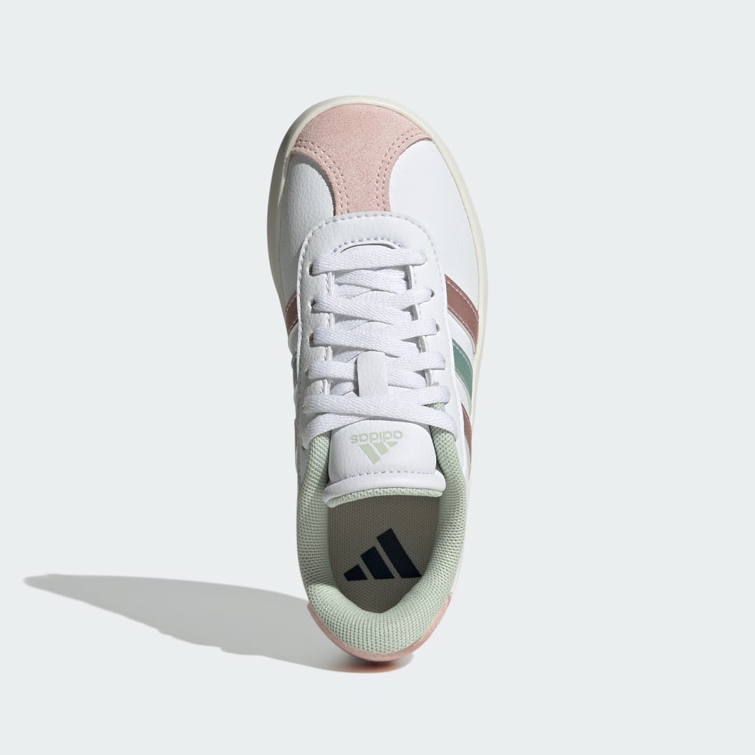 

adidas Tenis VL Adidas Court 3.0 Niños, Blanco/linen verde met./sandy rosa met.