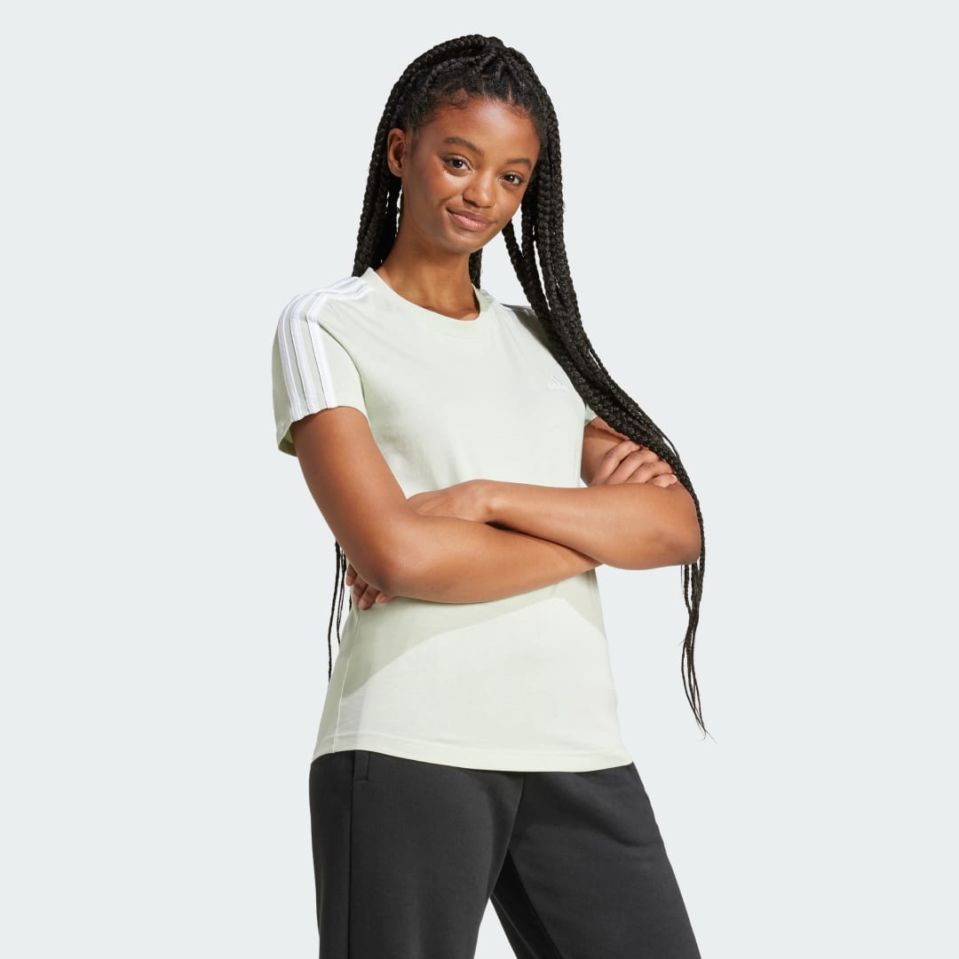 Adidas Essentials Slim 3-Stripes T-shirt