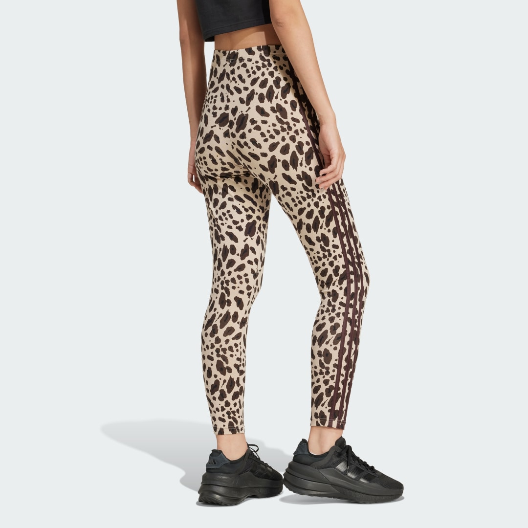 Thumbnail - Essentials 3-Streifen Animal Print Leggings