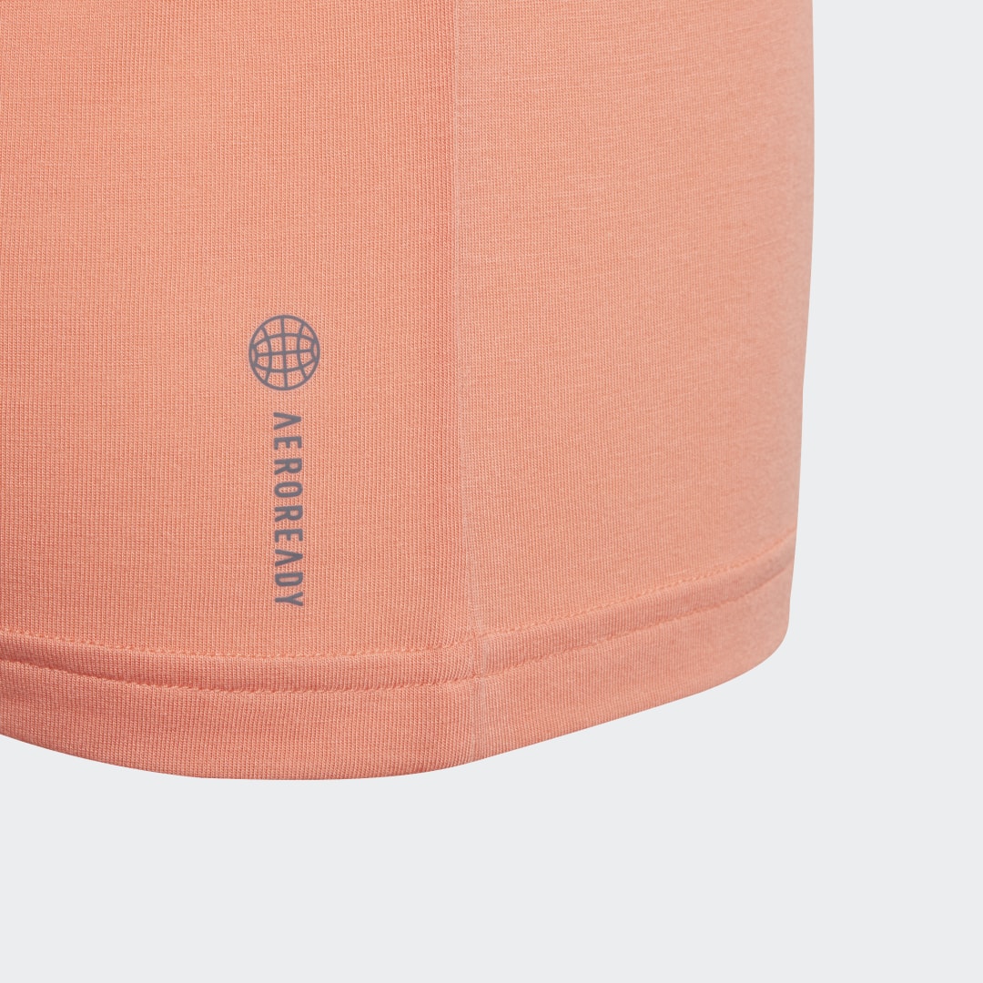 

adidas Playera Yoga Aeroready Holgada Niño, Semi coral fusion