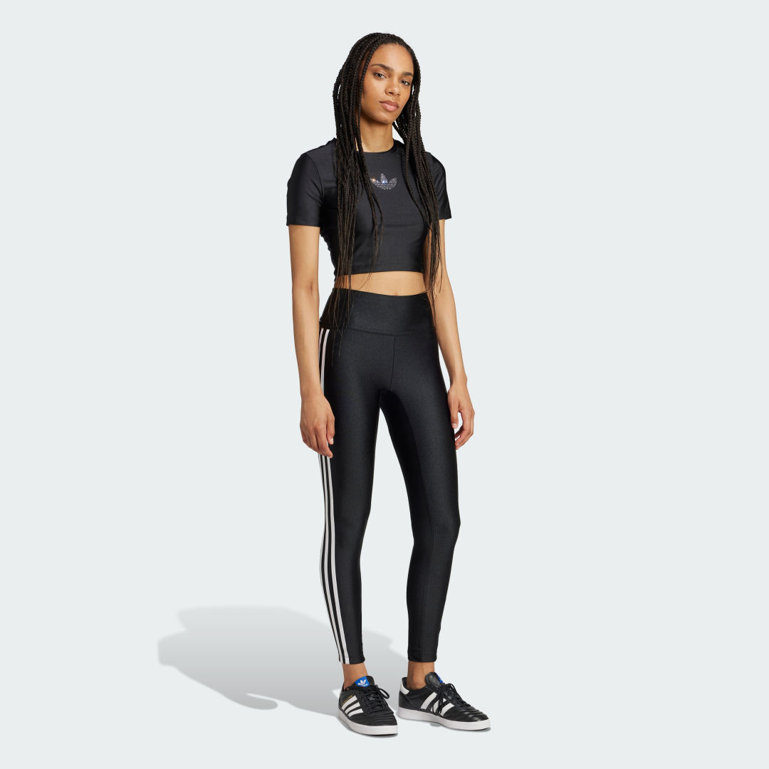Adidas Rhinestone Trefoil T-shirt