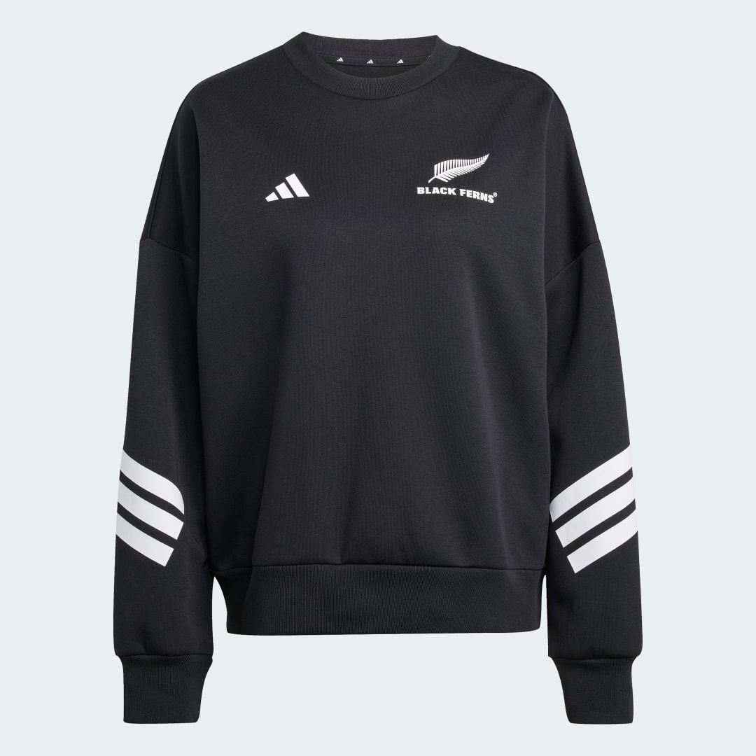 Adidas Black Ferns 3-Stripes Sweatshirt