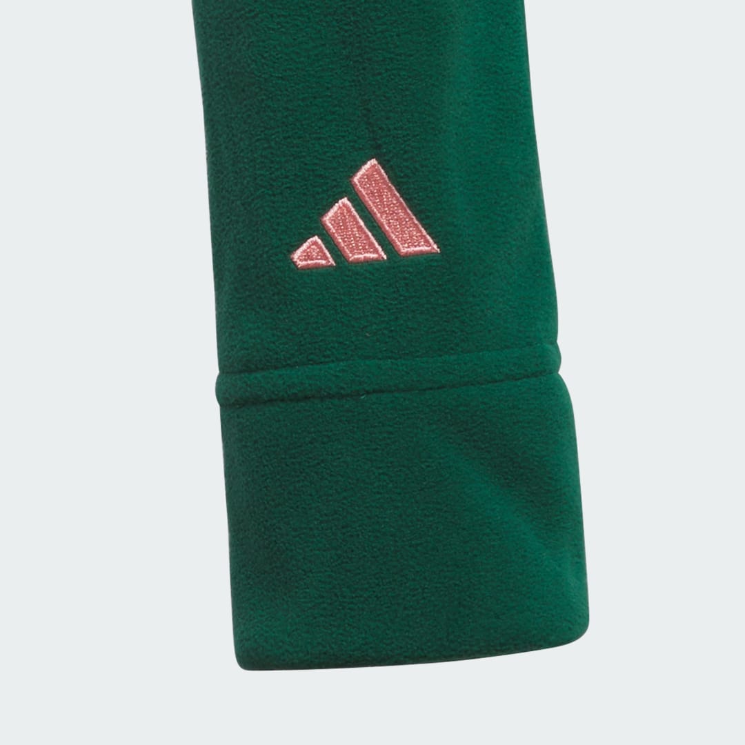 Adidas Fleece Crop Top met Korte Rits