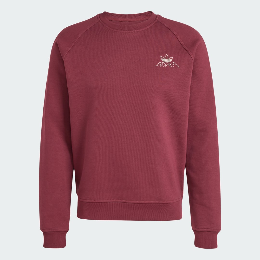 Adidas Winter Resort Mountain Graphic Fleece Sweatshirt