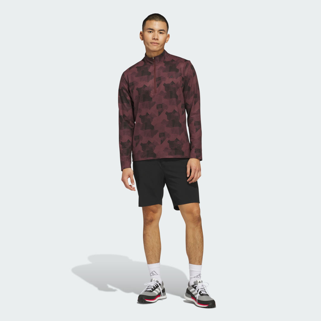 Adidas Go-To Printed Pullover met Korte Rits