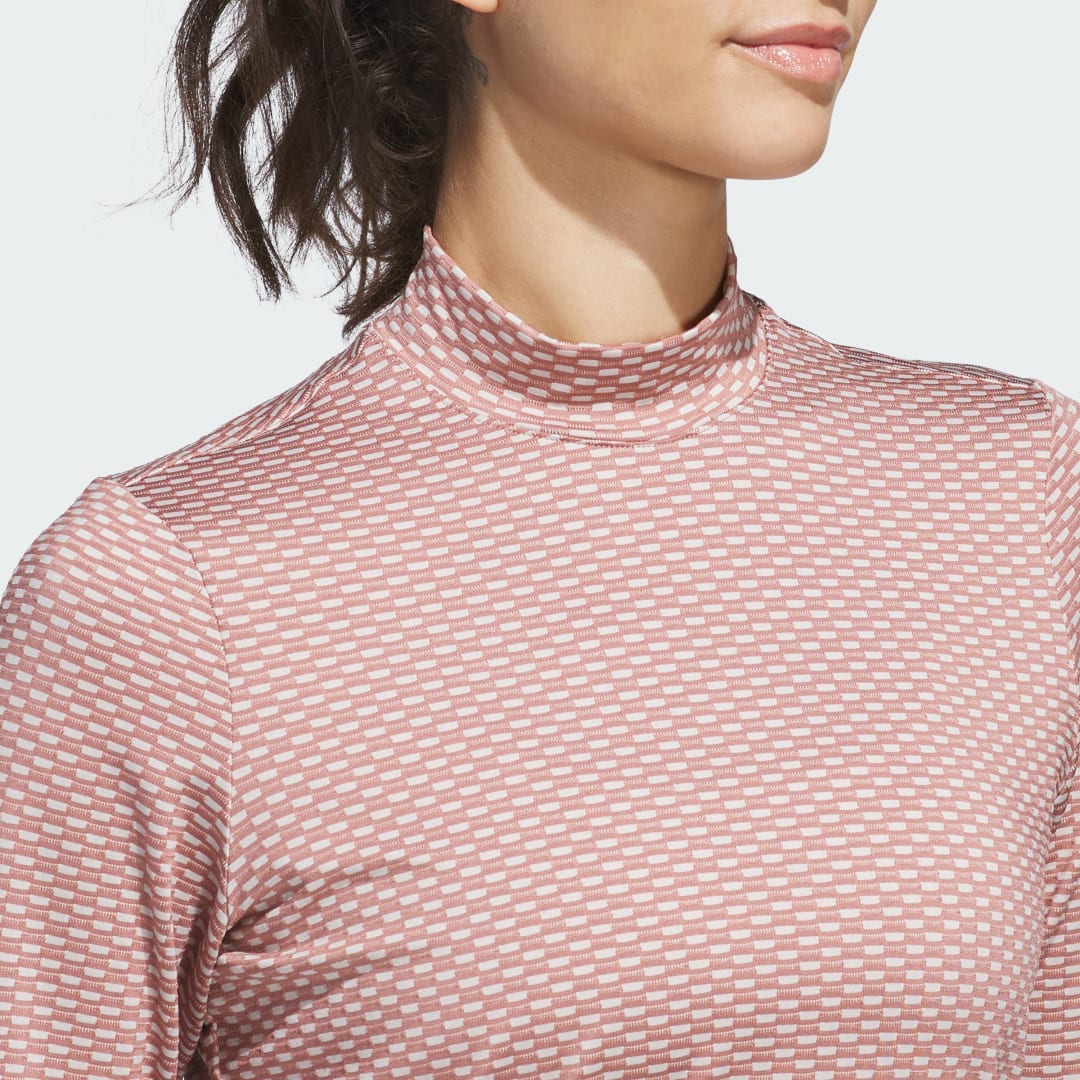 Adidas Beyond Two-Tone Mesh Mock Shirt