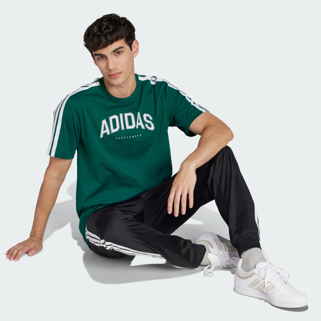 Thumbnail - Codes Collegiate Linear Graphic T-Shirt