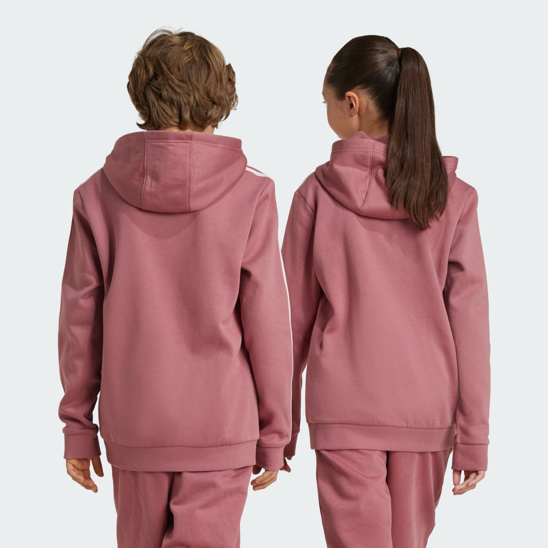 Thumbnail - Tiberio 3-Streifen Colorblock Kids Hoodie