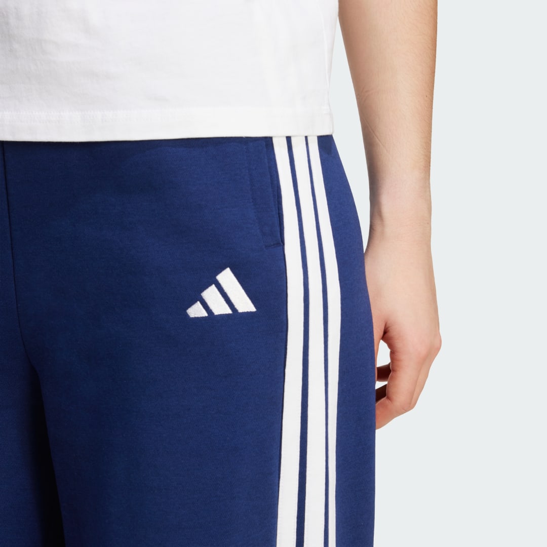 Adidas 3-Stripes Fleece Wide Broek