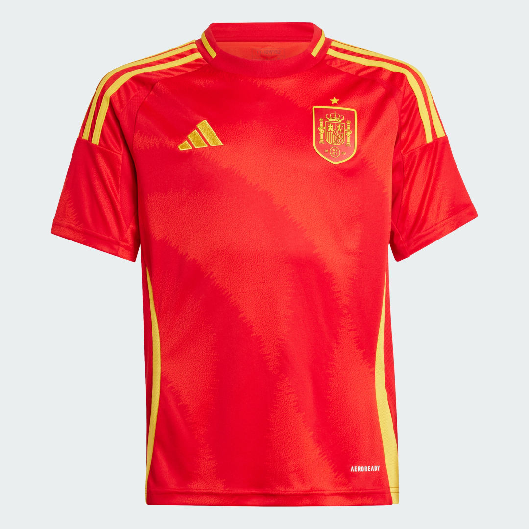 adidas Spain Home Jersey / EURO24, fotballdrakt, junior Better Scarlet