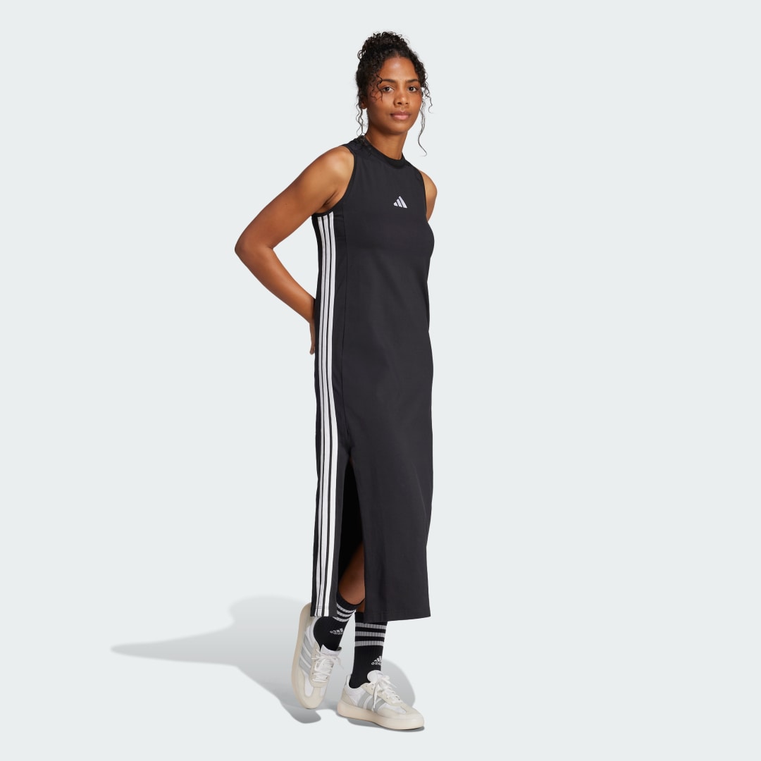 Adidas Essentials 3-Stripes Lange Racerback Jurk
