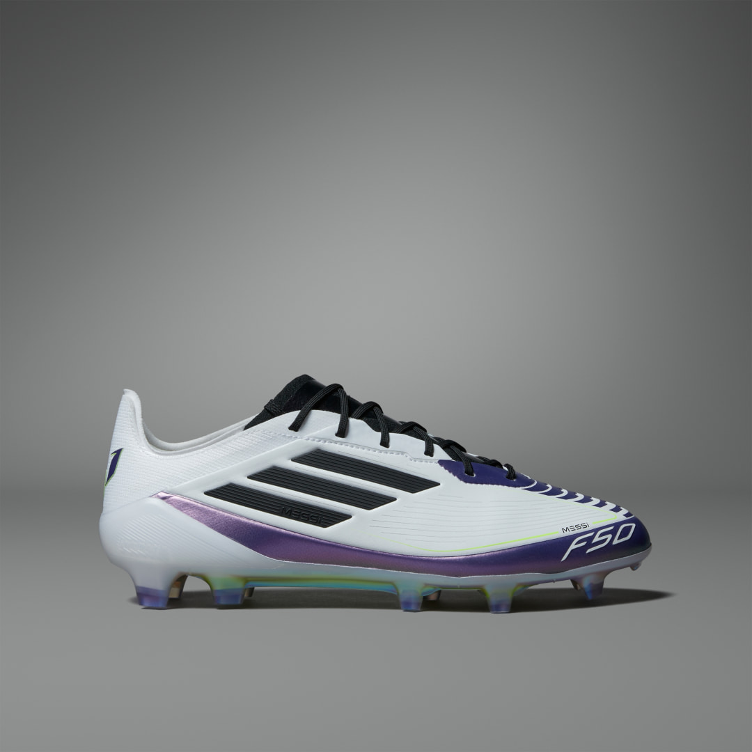 adidas F50 MESSI ホワイト/パープル adidas アディダス F50 MESSI ELITE FG(ホワイト×ブラック