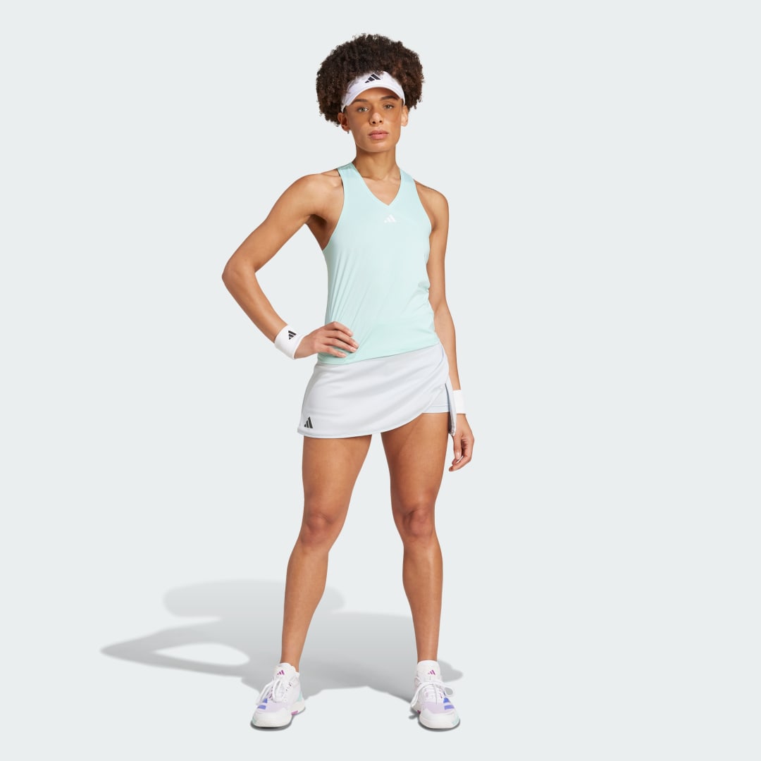 

adidas Playera Sin Mangas Club Tennis Cuello en V Mujer, Semi flash aqua