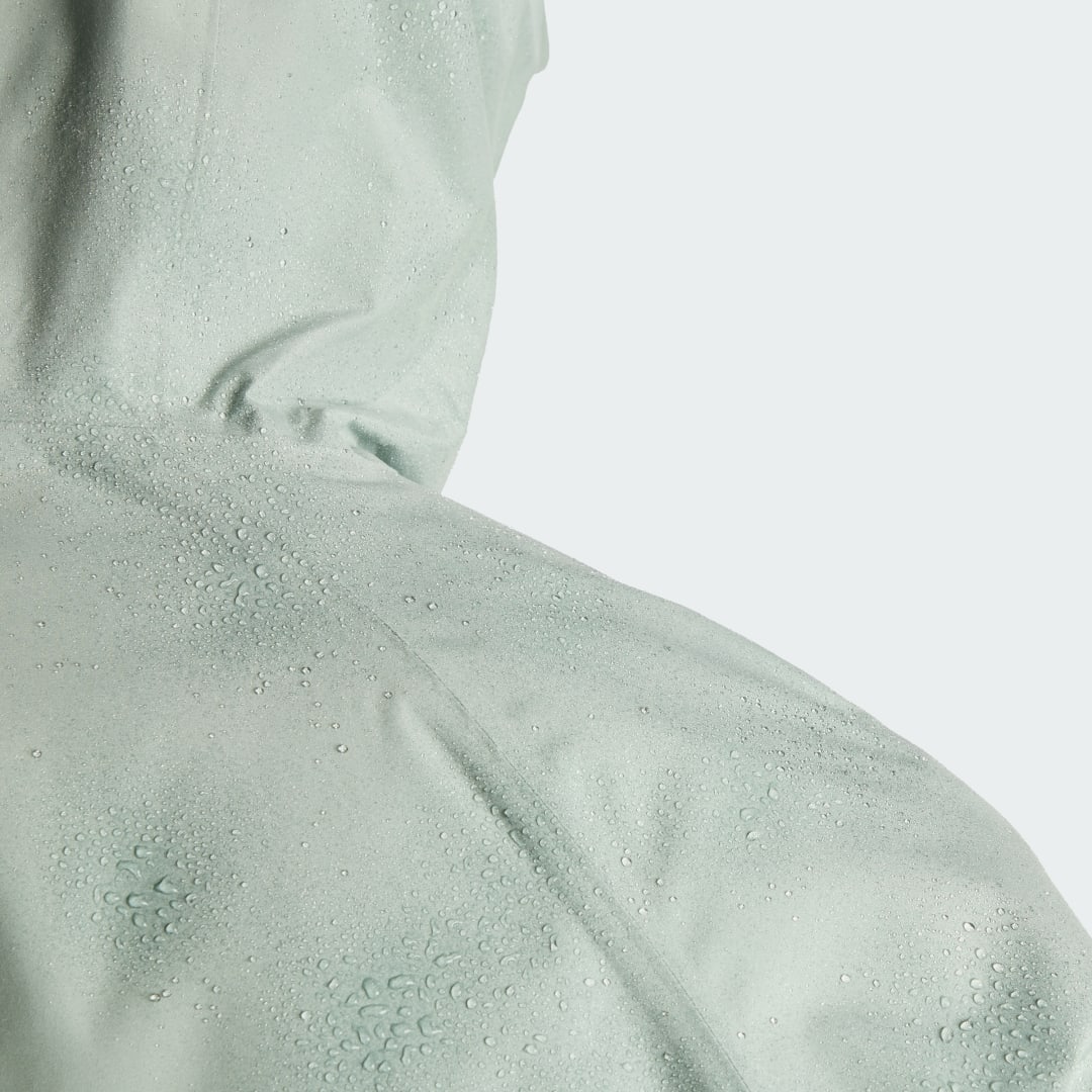 

adidas Chamarra Terrex Multi 2L Rain.RDY Hombre, Plata verde