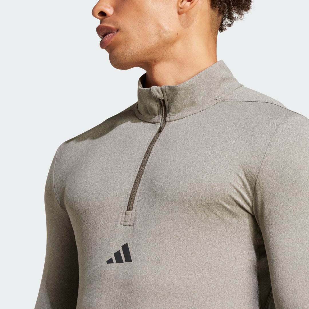 Adidas Workout Longsleeve met Halflange Rits