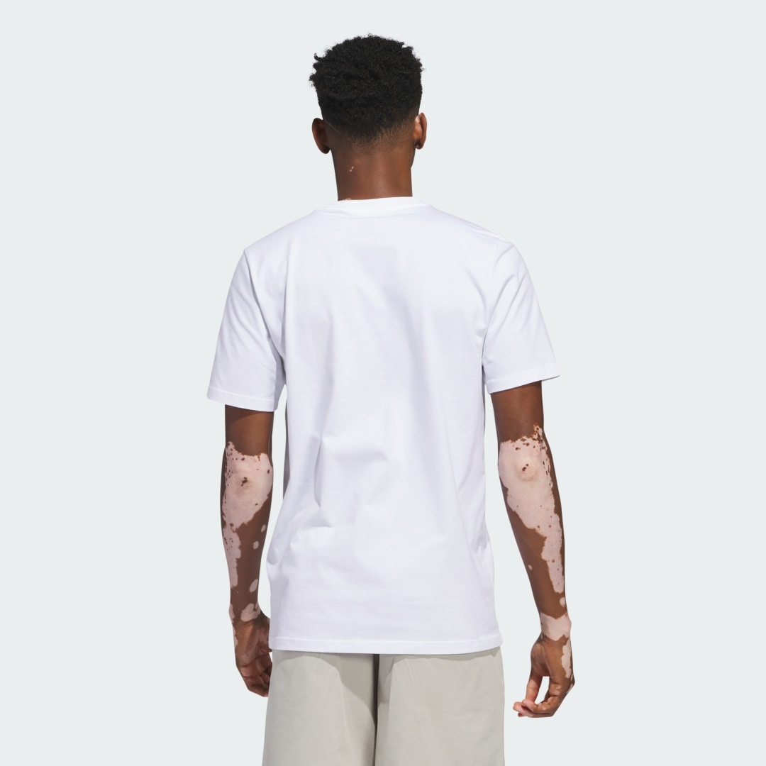 

adidas Camiseta 4.0 Arched Logo Manga Corta Hombre, Blanco